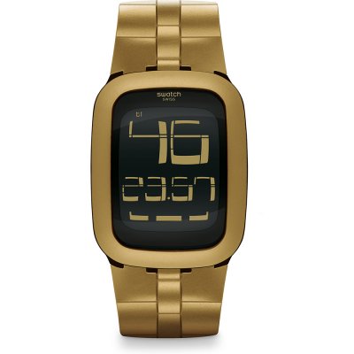 Swatch Touch SURC101 Gold Bump Watch