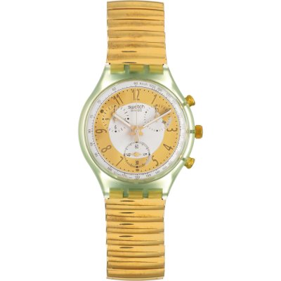 Swatch Chrono SCG100 SCG101 Golden Globe Watch