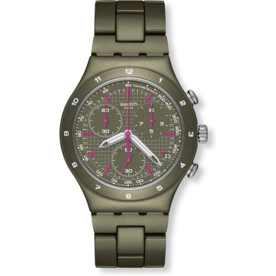 Swatch Irony Chrono YCM4002AG Green Coat Watch