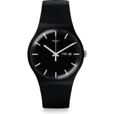 Swatch Originals Large (41mm) SUOB720 Mono Black Watch