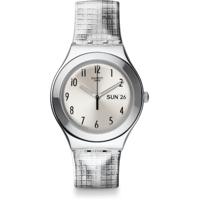 Swatch Big YGS773 Moon Plaided Watch