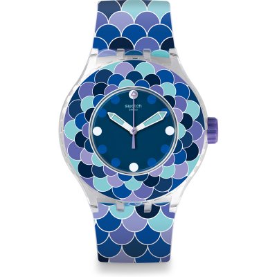 Swatch Scuba Libre SUUK110 Pedrinha Azul Watch