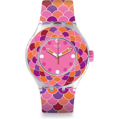 Swatch Scuba Libre SUUK111 Pedrinha Rosa Watch