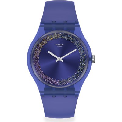 Swatch Originals Large (41mm) SUOV106 Purple ring Watch