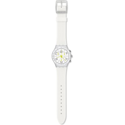 Swatch Irony Chrono YCS4051 Ray Of Light White Watch