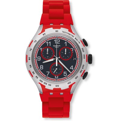 Swatch XLite Chrono YYS4018AG Red Attack Watch