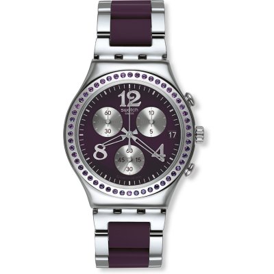 Swatch Irony Chrono YCS573G Secret Thought Aubergine Watch