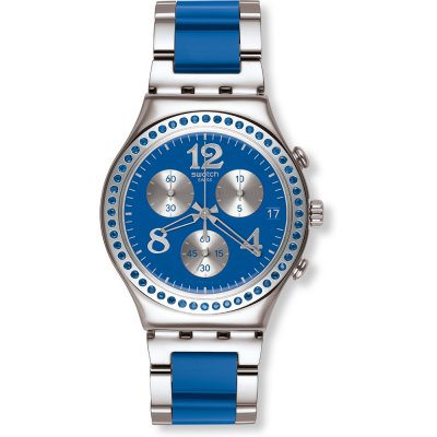 Swatch Irony Chrono YCS553G Secret Thought Blue Watch