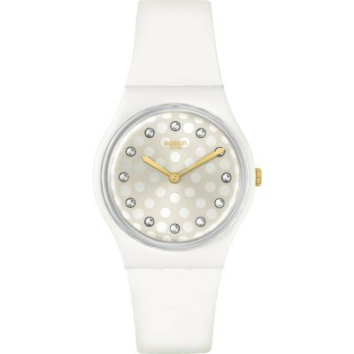 Swatch SO31W109 Sparkle Shine Watch