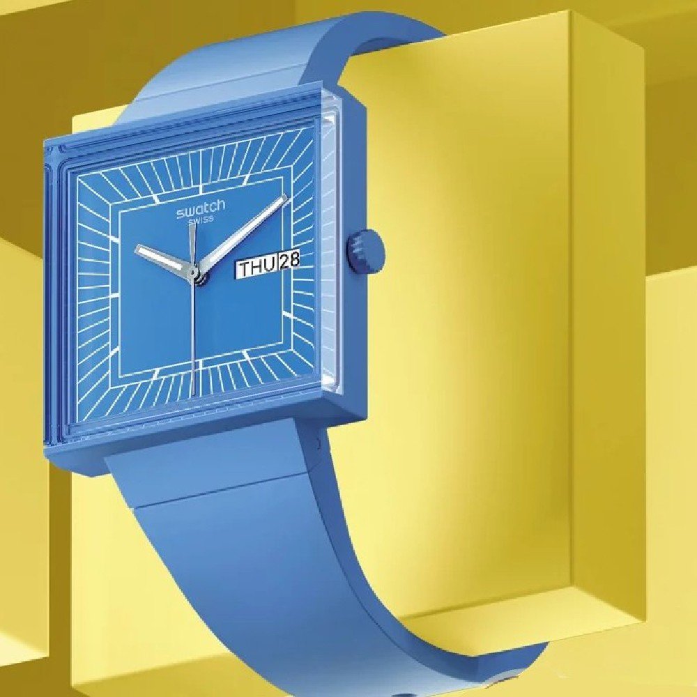 Swatch What If - Square SO34S700 What If... Sky? Watch • EAN ...