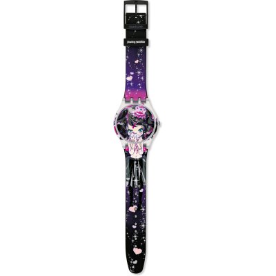 Swatch Art Specials SUOZ110 Strawberry Switchblade Watch