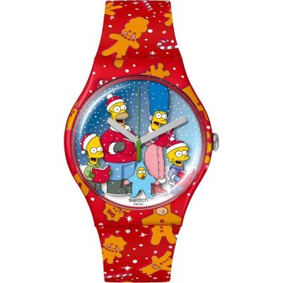 Swatch NewGent SUOZ356 Ishtar by Jean-Michel Basquiat Watch • EAN