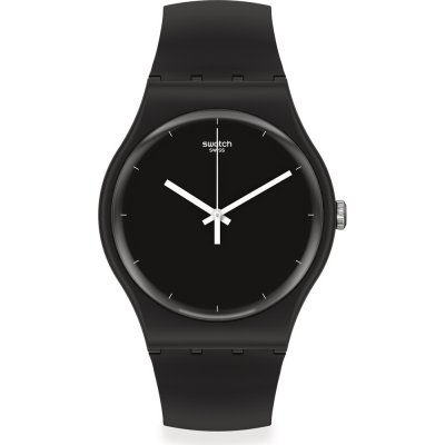 Swatch Originals Large (41mm) SO32B106 Think Time Black Watch