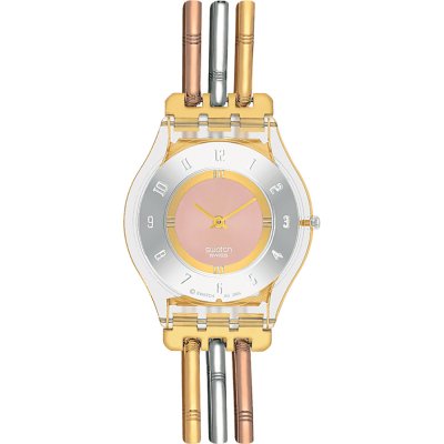 Swatch Skin SS08K101A Tri Gold Again Large Watch