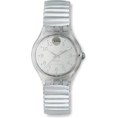 Swatch Automatic SAK128 Virtual Silver Watch