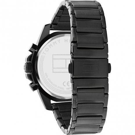 tommy hilfiger watches black chain